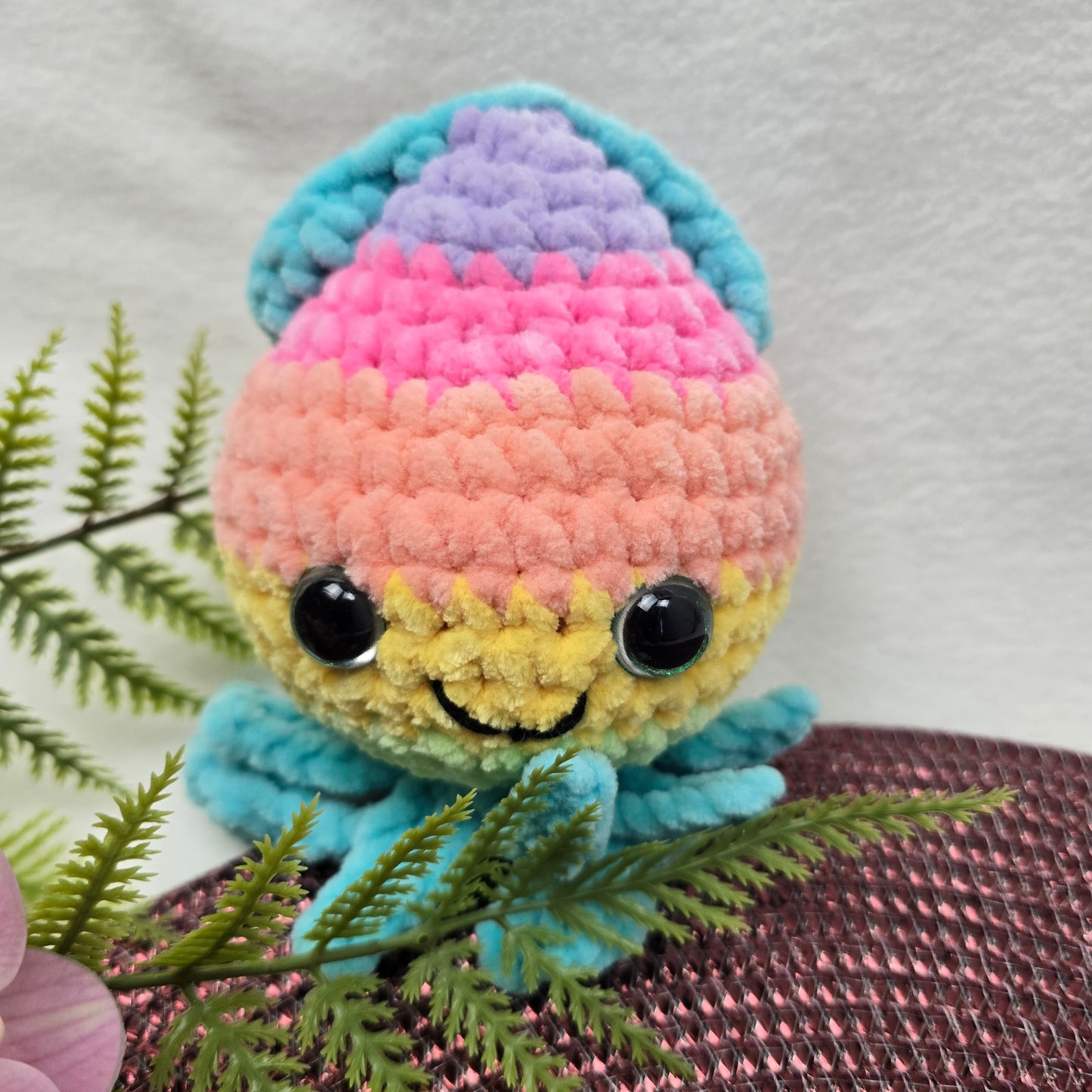 Tintenfisch Rainbow - Amigurumi Häkeltier