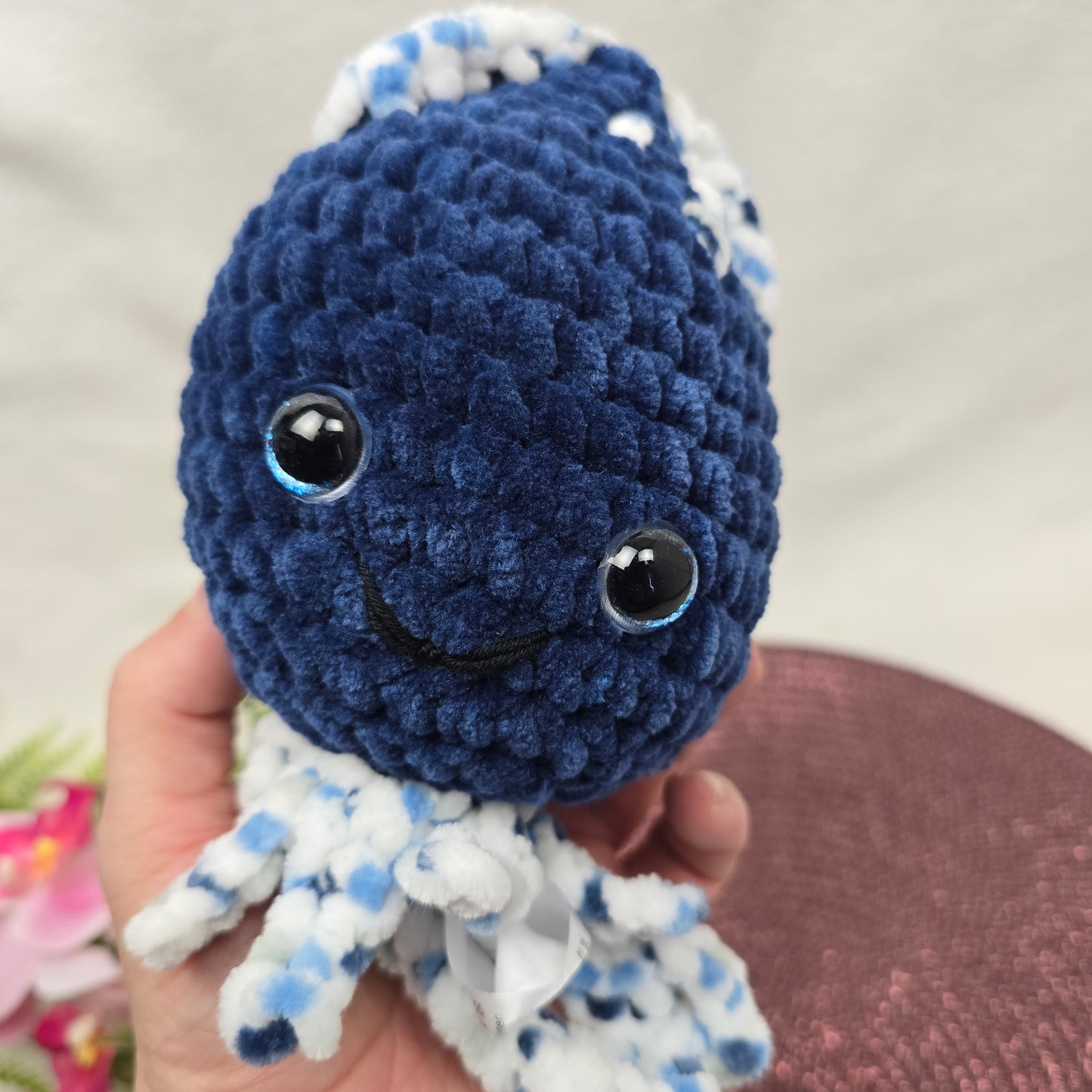 Tintenfisch Dunkelblau - Amigurumi Häkeltier
