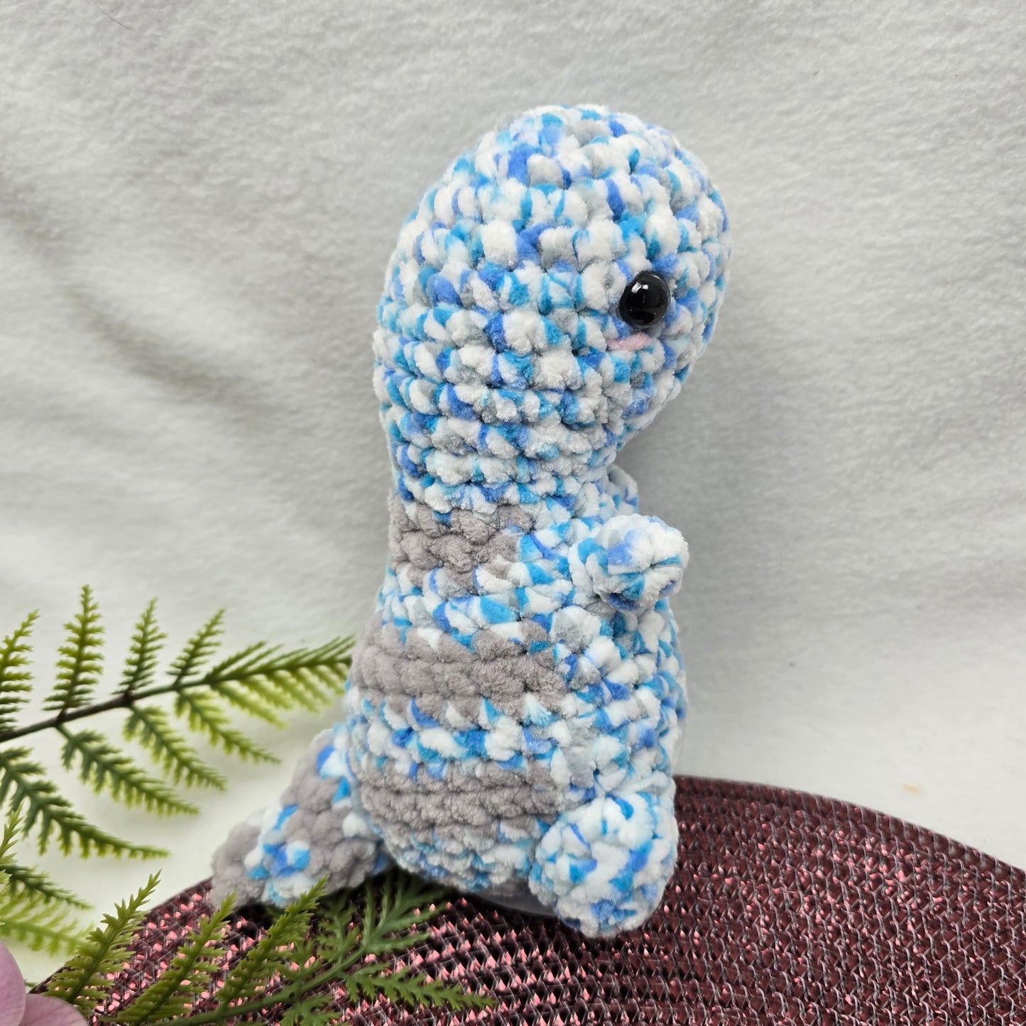 T-Rex Hellblau - Amigurumi Häkeltier