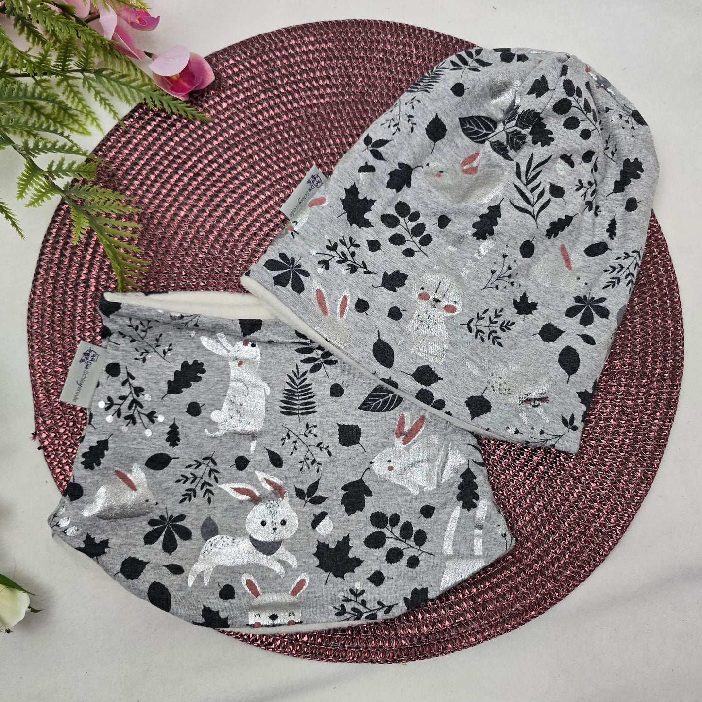 Kids Loop&Mützen SET KU46/48 Waldtiere