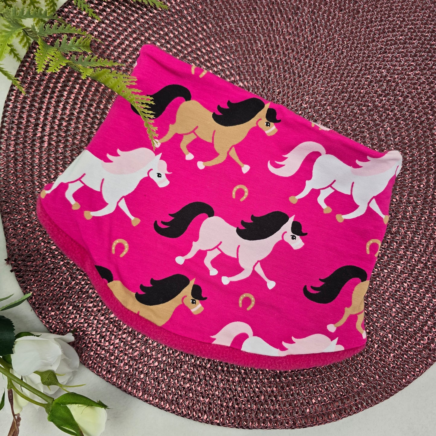 Kids Loop - Pferde Pink - Unigröße