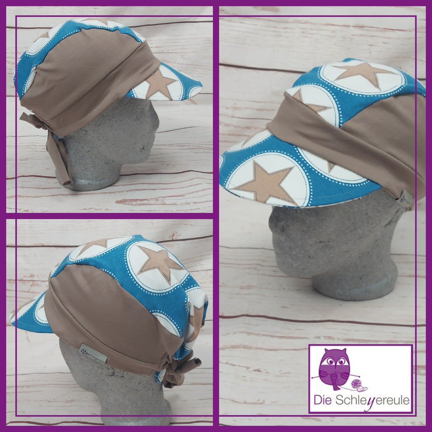 Bandana großes Schild - brauner Stern