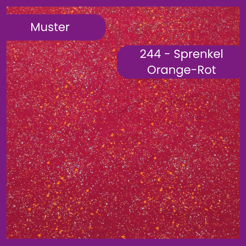 244 Sprenkel OrangeRot