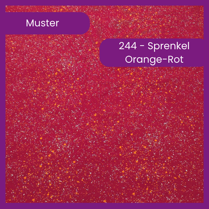 244 Sprenkel OrangeRot