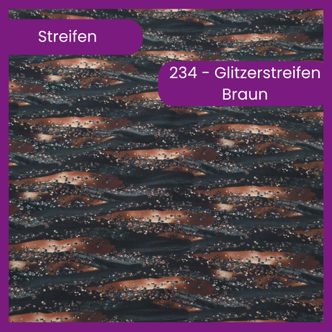 234 Glitzerstreifen Braun