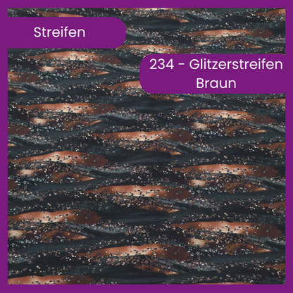 234 Glitzerstreifen Braun