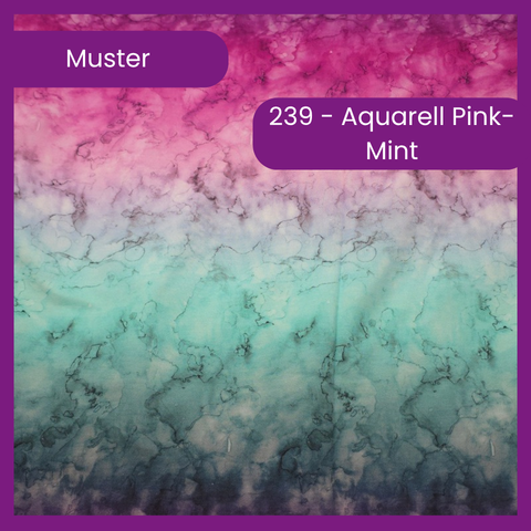 239 Aquarell Farbverlauf PinkMint