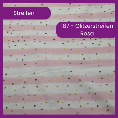 187 Glitzerstreifen Rosa