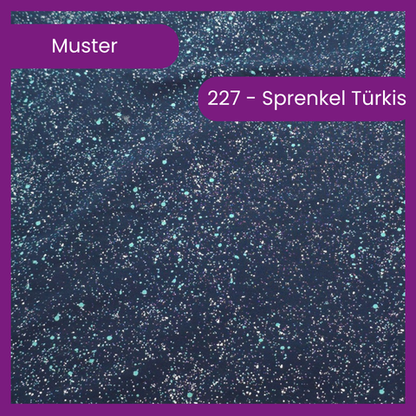 227 Sprenkel Türkis