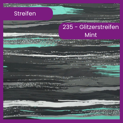 235 Glitzerstreifen Mint