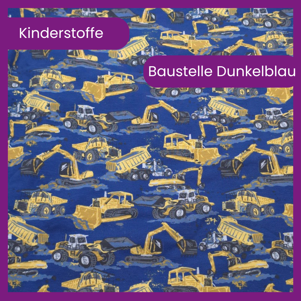 Baustelle Dunkelblau