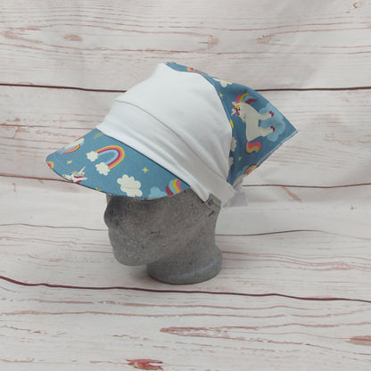 Kopftuch kleines Schild  - Rainbow Unicorn
