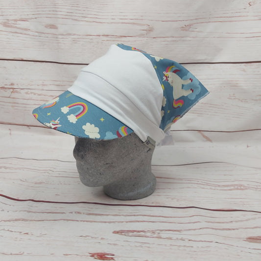 Kopftuch kleines Schild  - Rainbow Unicorn