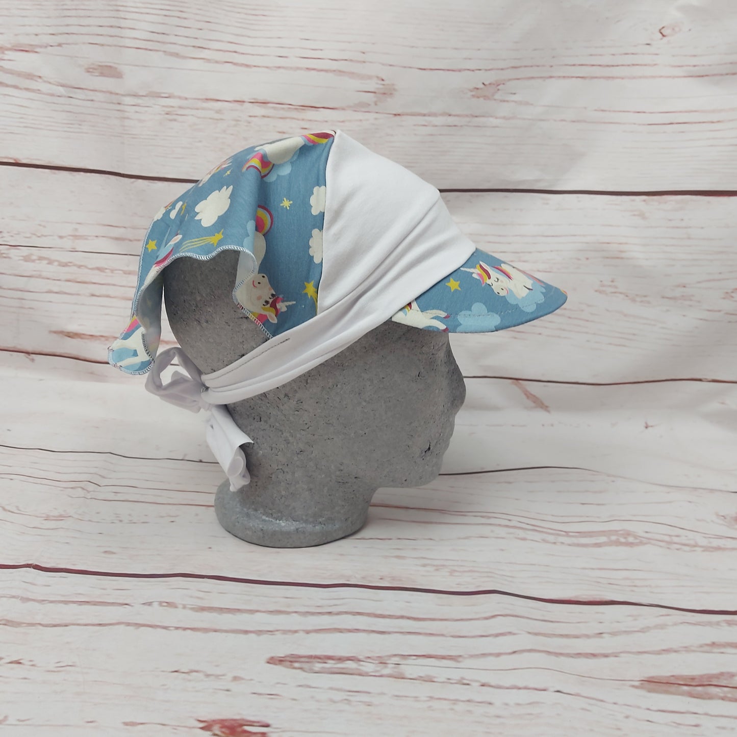 Kopftuch kleines Schild  - Rainbow Unicorn