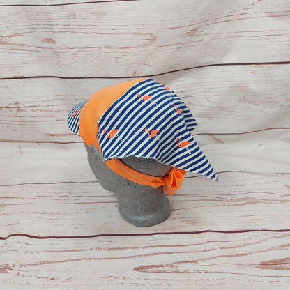 Kopftuch kleines Schild  - Flamingo