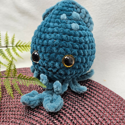 Tintenfisch Türkis - Amigurumi Häkeltier