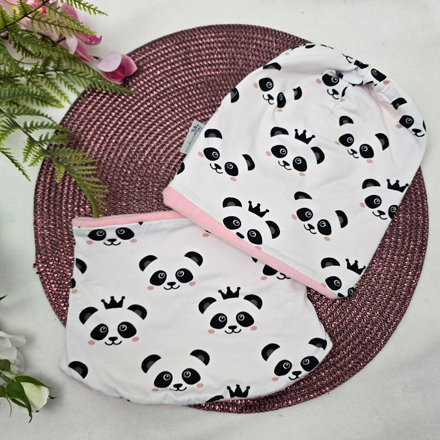 Kids Loop&Mützen SET KU46/48 Panda