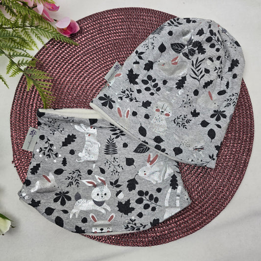 Kids Loop&Mützen SET KU46/48 Waldtiere