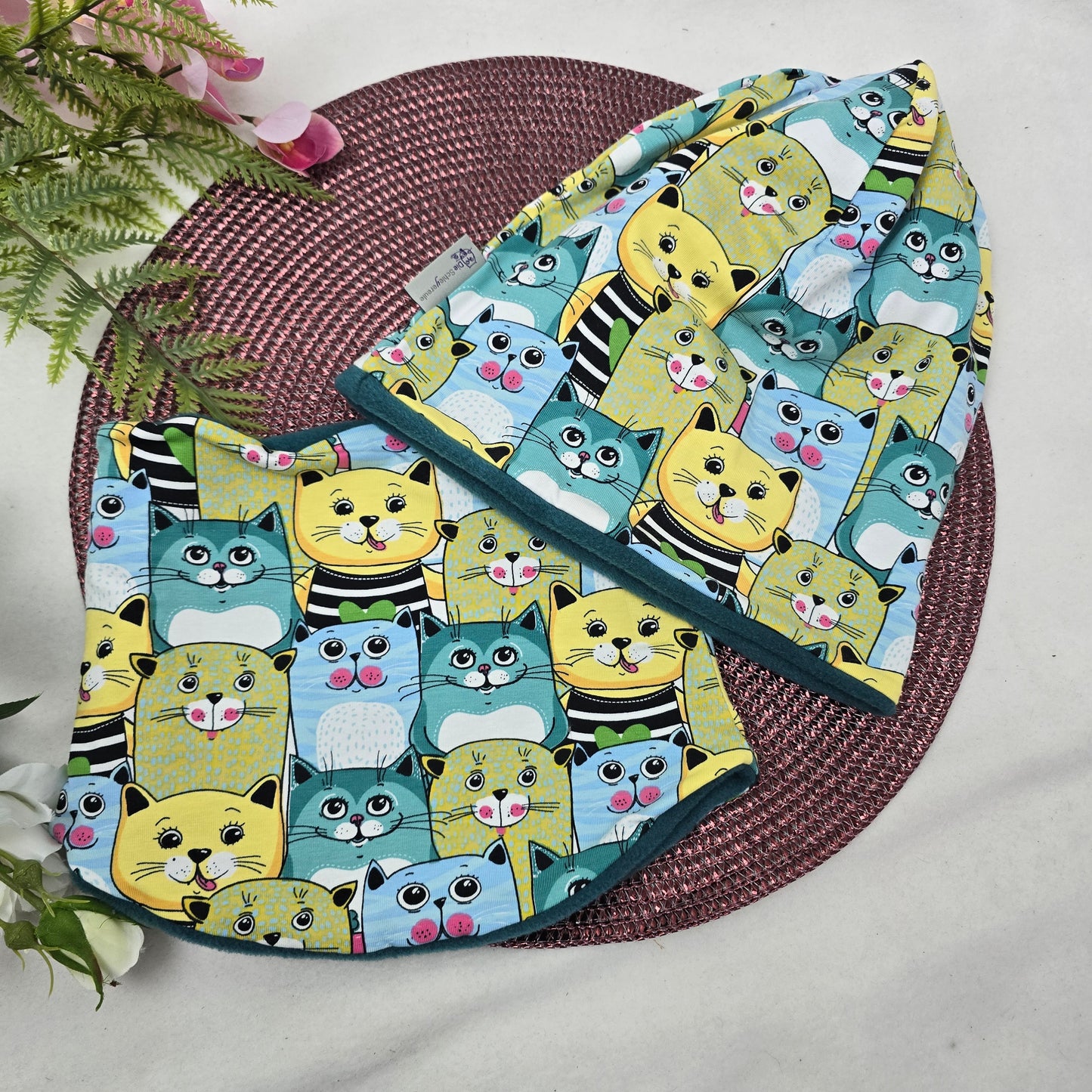 Kids Loop&Mützen SET KU57/58 Miau