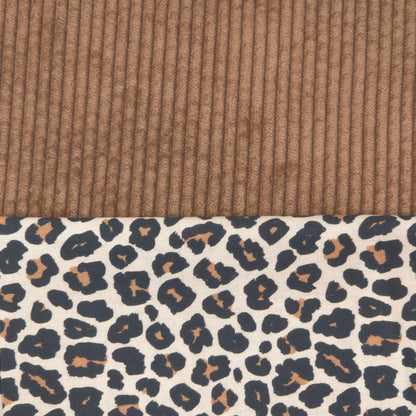 Cord Camel mit Kombistoff