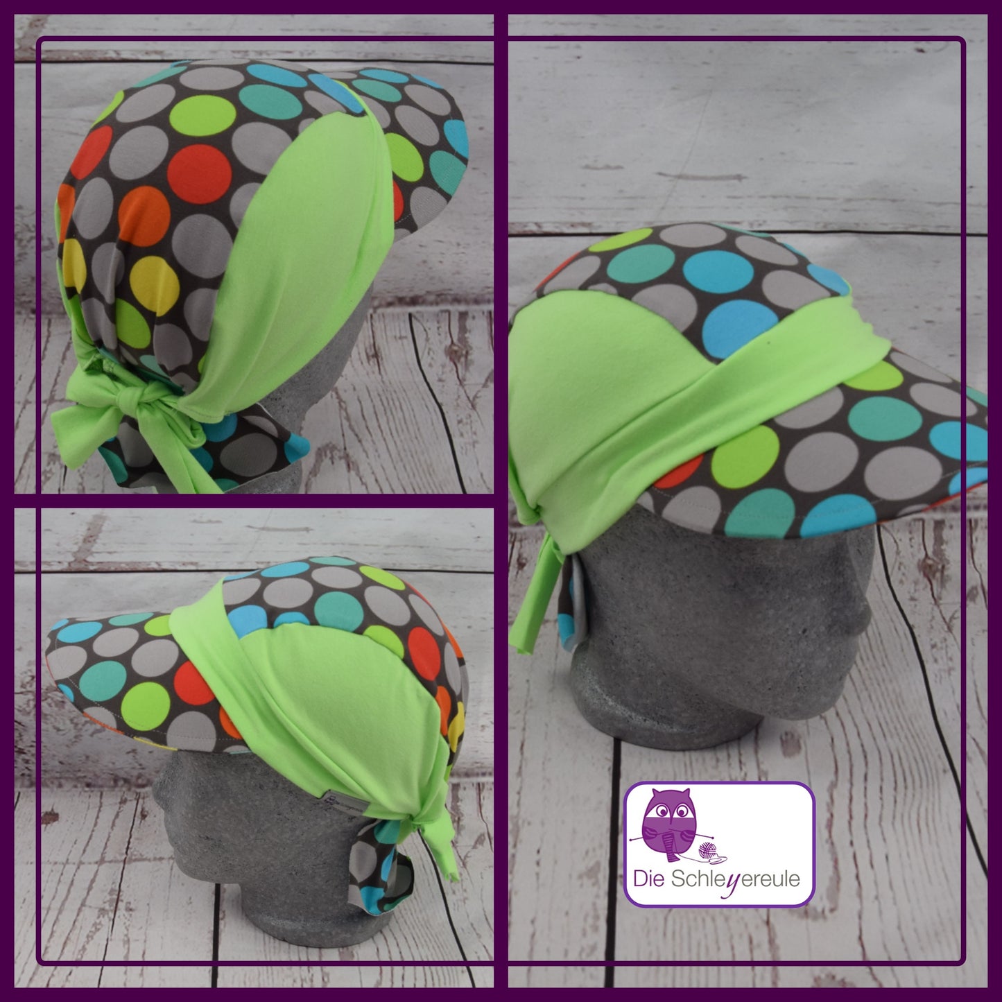 Bandana kleines Schild  - Bunte Kreise
