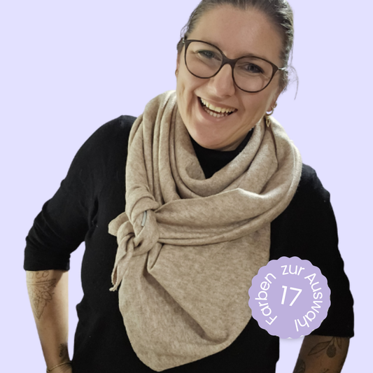 Dreiecksschal XL | | Kuschelkollektion | Damen | Feinstrick Strick handmade Geschenk