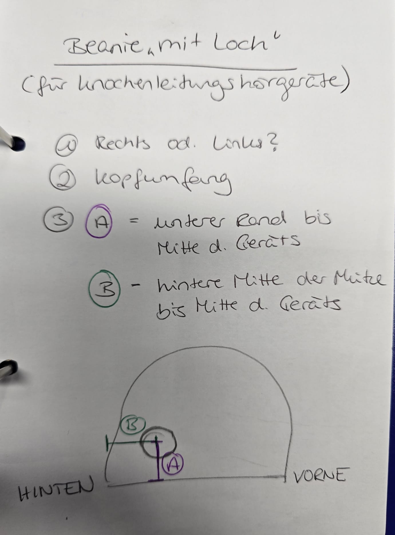 Beanie für Knochenleitungshörgeräte