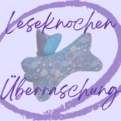 Leseknochen ÜBERRASCHUNGSKNOCHEN | Nackenrolle Kissen Tablethalter Buchstütze Nackenhörnchen waschbar Nackenkissen