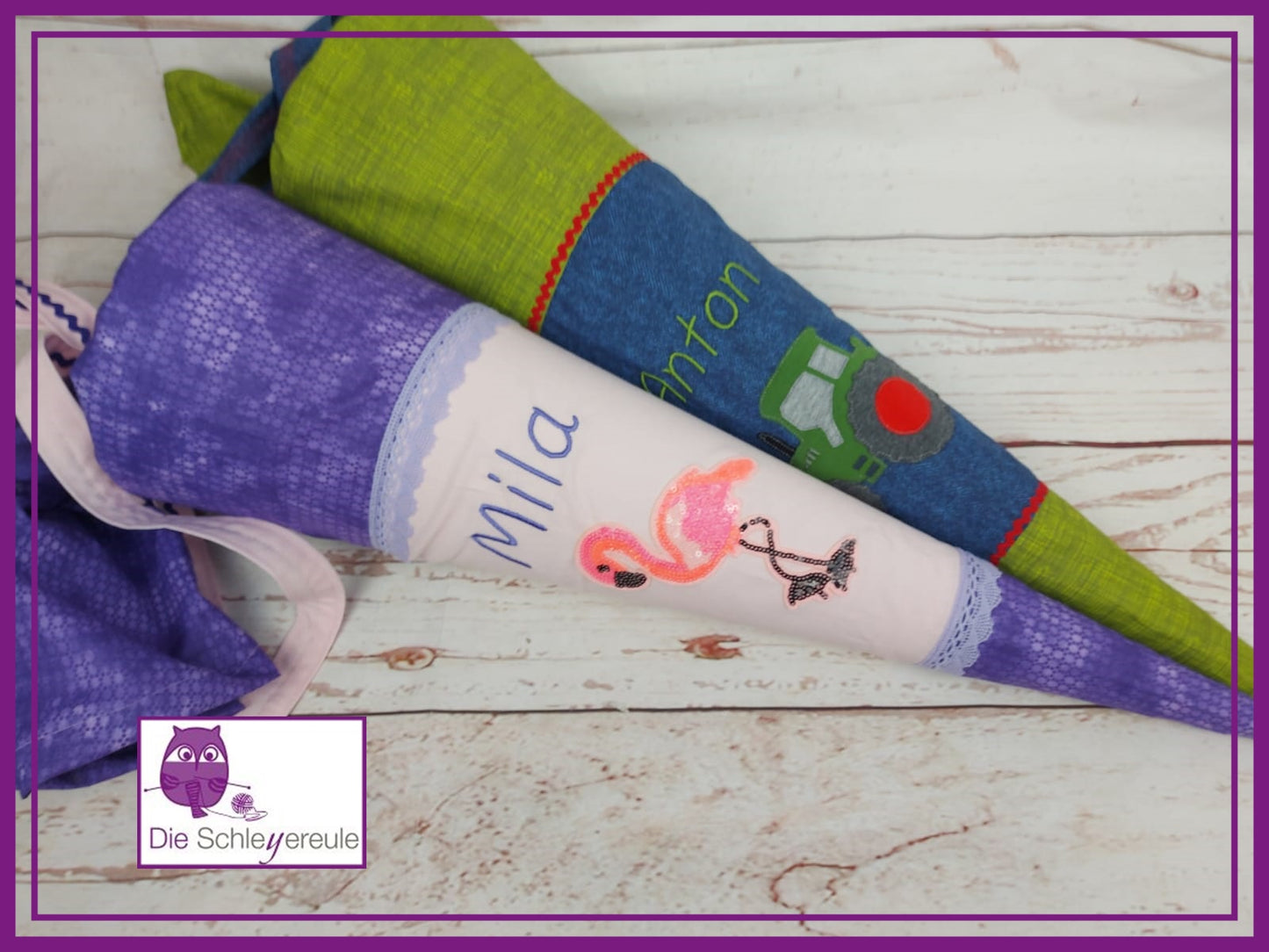 Schultüte | Zuckertüte | 70cm | umwandelbar zum Erinnerungskissen