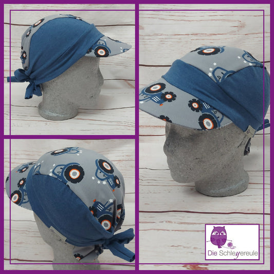 Bandana großes Schild  - Trecker Grau