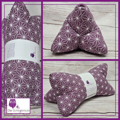 Leseknochen Origami | Nackenkissen Nackenrolle Kissen Buchstütze Nackenhörnchen Deko waschbar