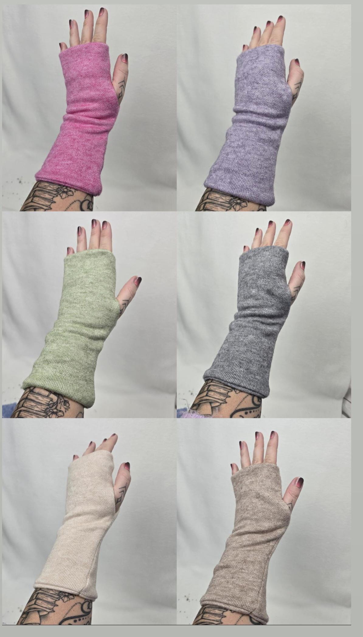 Armstulpen Damen | Kuschelkollektion | Handmade Stulpen aus Feinstrick | Pulswärmer Strick Handstulpen Winter Geschenk
