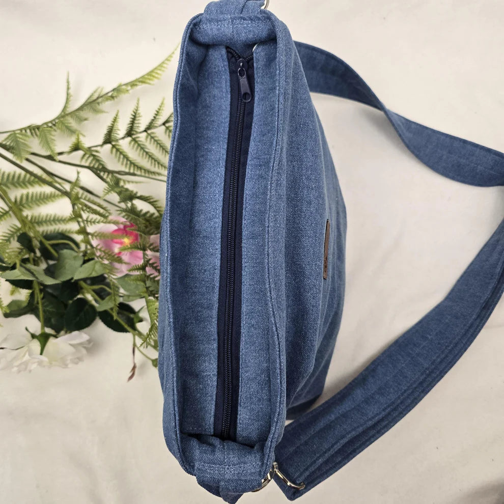 Jeans-Handtasche JEANIE hell | Einzelstück | Handtasche Umhängetasche