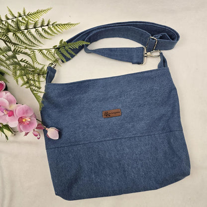 Jeans-Handtasche JEANIE hell | Einzelstück | Handtasche Umhängetasche