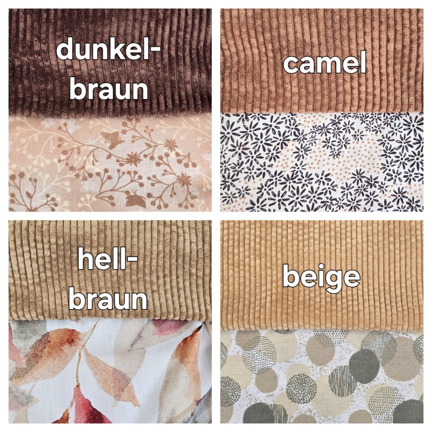 Cordtasche CORDULA | Handtasche | Umhängetasche | CrossBody | samtig flauschig Träger Innentaschen Außentaschen | 21 Farben