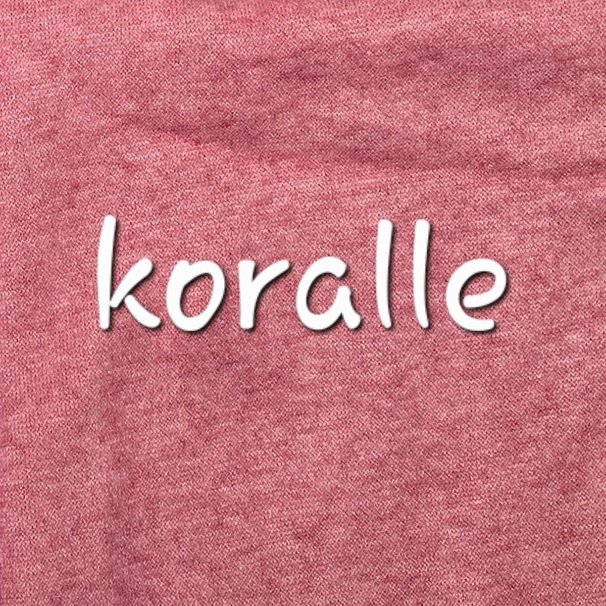 Kuschelkollektion Farbe koralle
